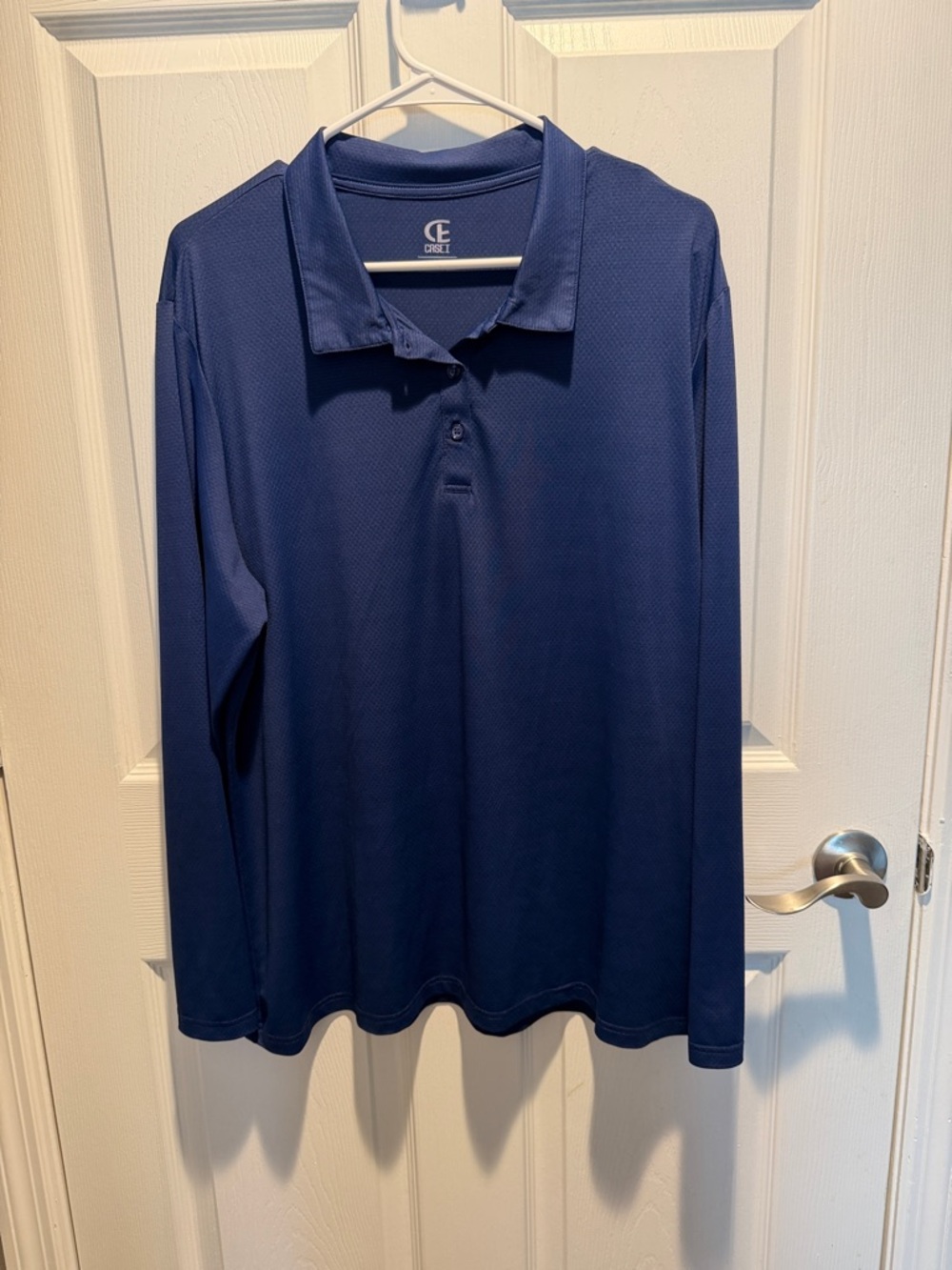 CASEI Women’s Long Sleeve golf polo - Navy Blue